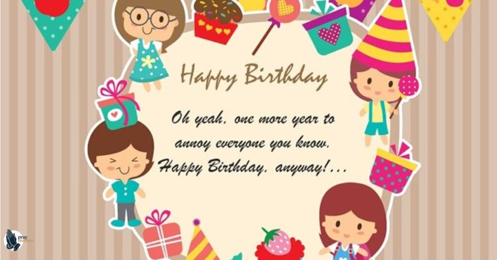 2. Funny Happy Birthday Wishes for Kids